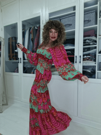 Vestido escote cuadrado MUSSA