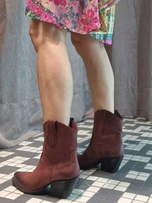 Bota tejana burdeos KALI SHOES