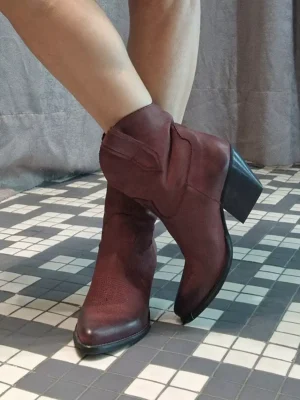 Bota tejana burdeos KALI SHOES