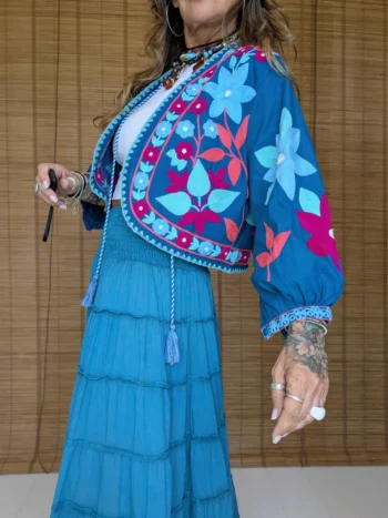 Chaqueta Boho Bordada