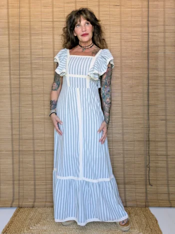 Vestido Rayas Romántico