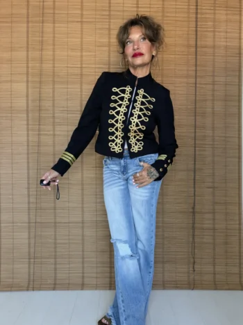 Chaqueta Militar Azul