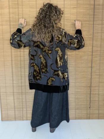 Kimono corto leopardos