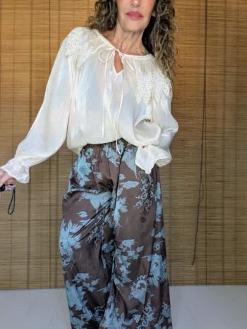 Pantalón Satinado Estampado