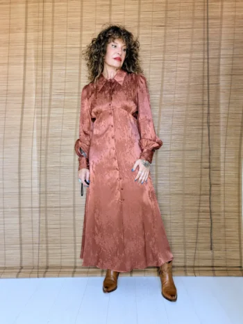 Vestido Midi Satinado