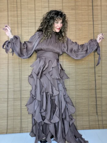 Vestido volantes fiesta