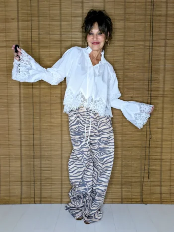 Blusa blanca encaje